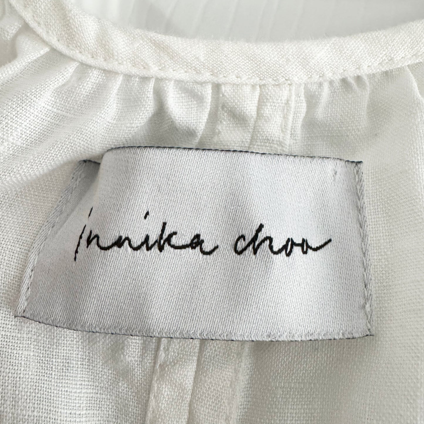 Innika Choo Embroidered Linen Dress, one size only