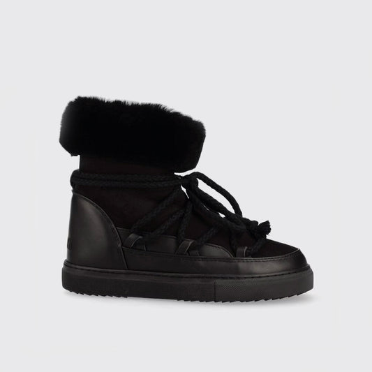 Inuikii Black Leather and Suede Boots, size 39 (fits like size 8)