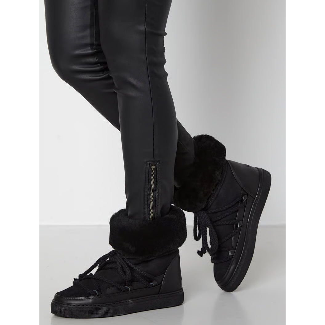 Inuikii Black Leather and Suede Boots, size 39 (fits like size 8)