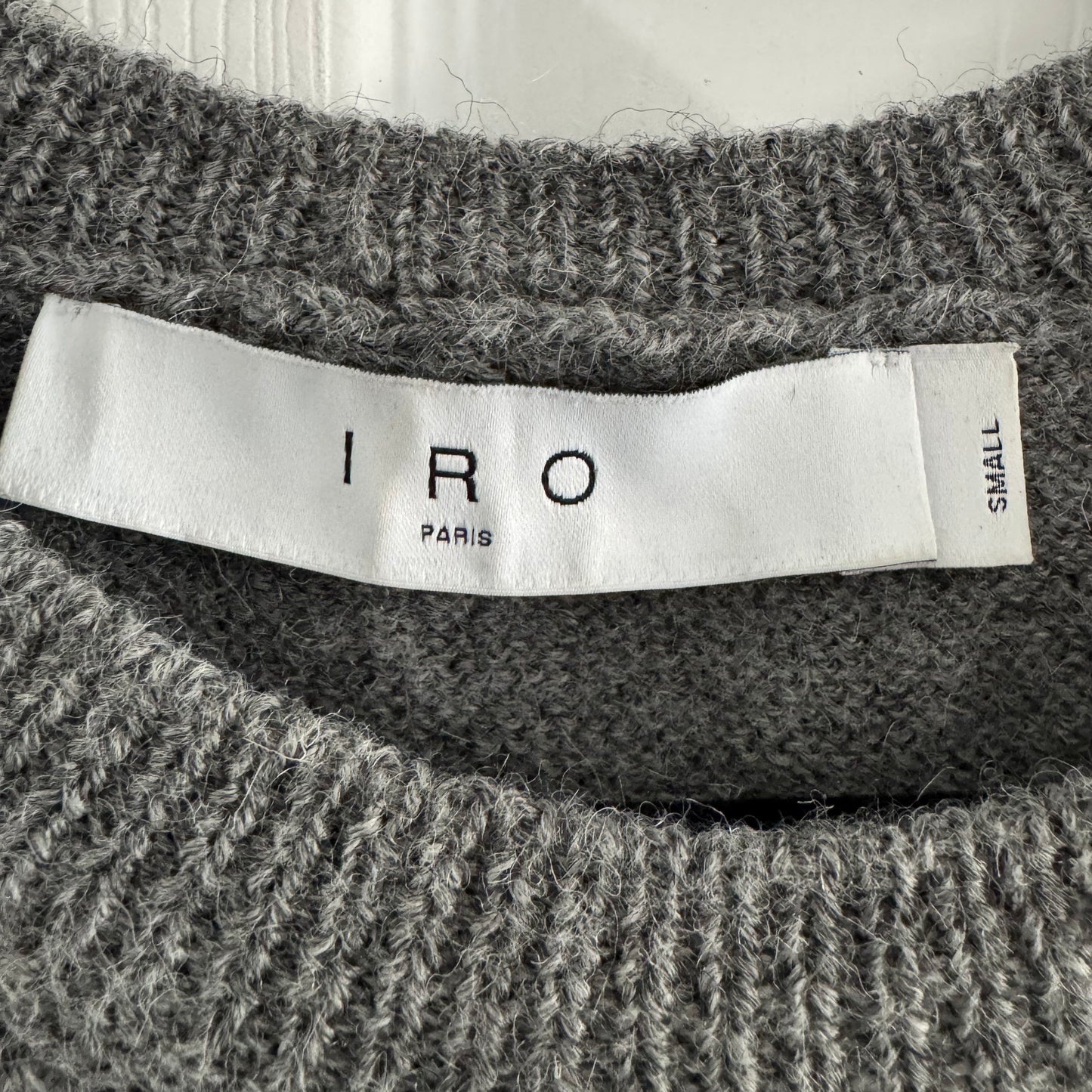 IRO "Nino" Sweater in Grey, size Small