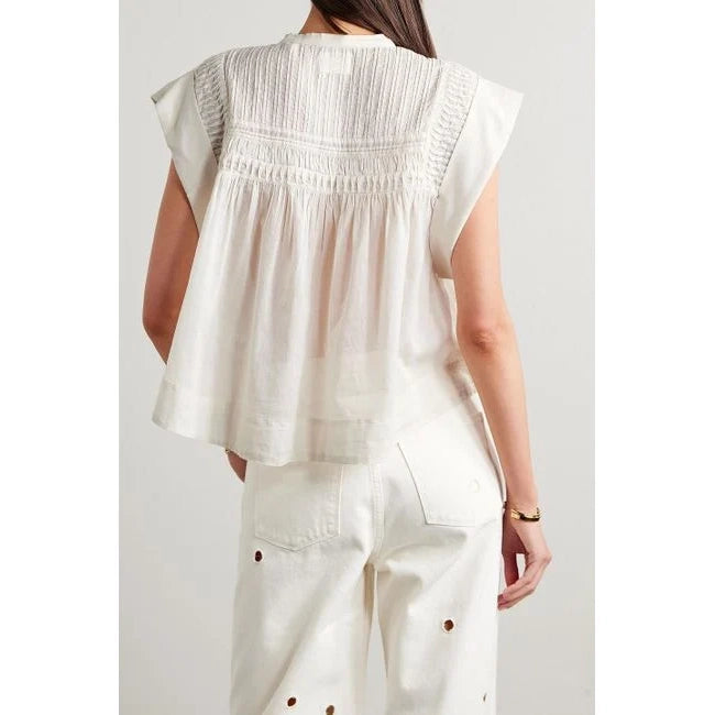 Isabel Marant Etoile "Leaza" Top in White, size 36