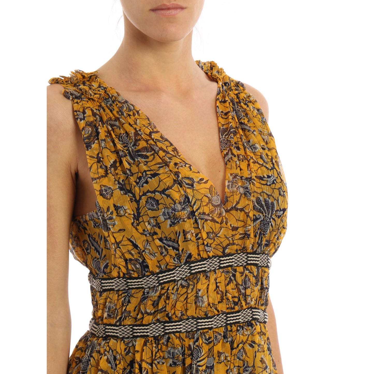 Robe à pois en soie bordeaux Isabel Marant Etoile, taille 40