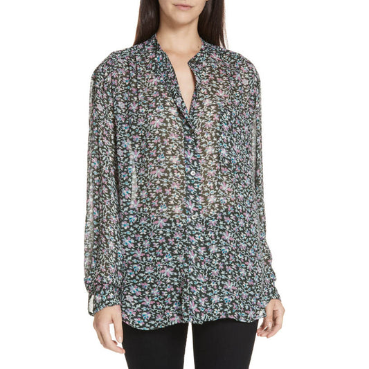 Chemise imprimée verte "Jaws" Isabel Marant Étoile, taille 34