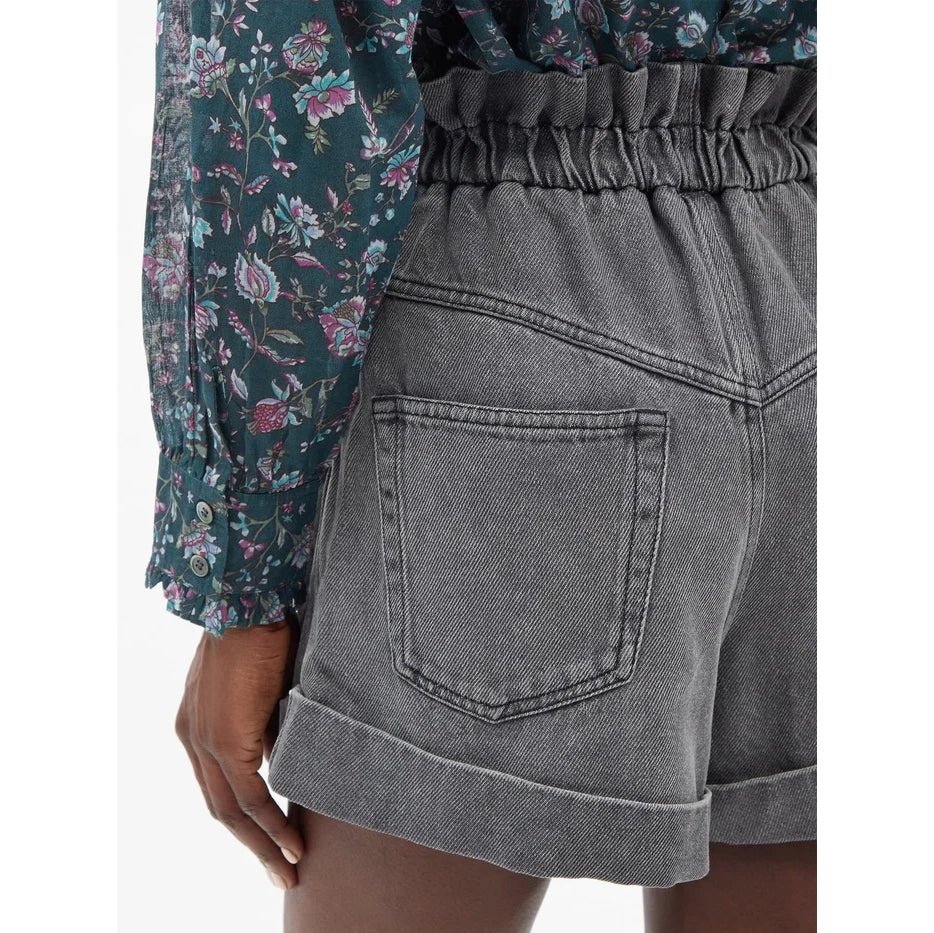 Isabel Marant Etoile "Itea" Denim Shorts in Grey, size 38 (fits like 4/6)