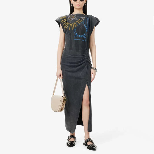 Isabel Marant "Nadela" T-Shirt Dress in Grey, size 36