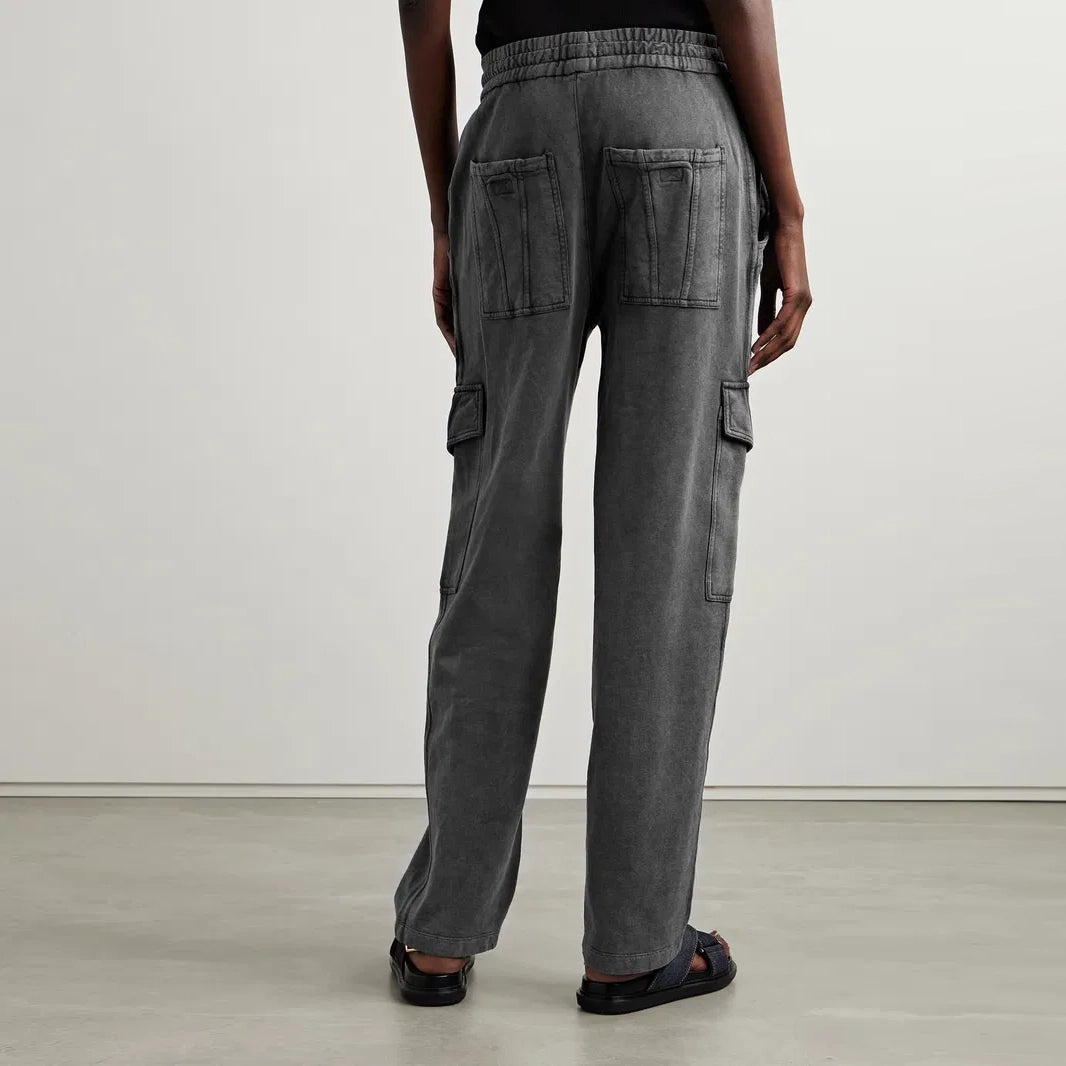 Isabel Marant Etoile "Peorana" Cargo Sweatpant in Faded Black, size 36