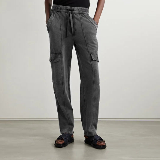 Isabel Marant Etoile "Peorana" Cargo Sweatpant in Faded Black, size 36