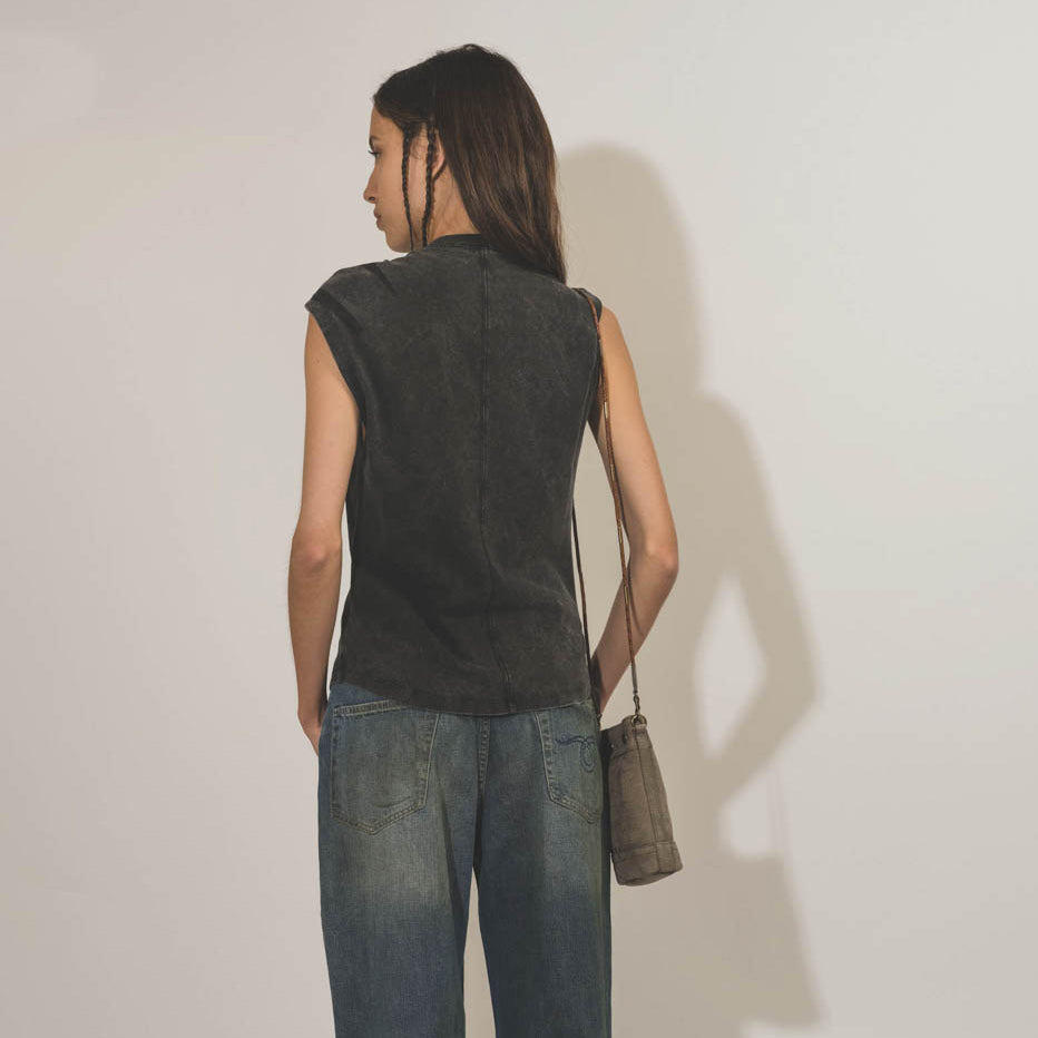 Isabel Marant "Nayda" T-Shirt in Grey, size Medium (fits S/M)