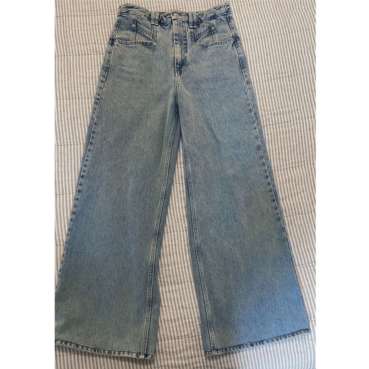 Jeans Isabel Marant "Lemony", taille 38 (taille comme un 27/28 en jeans) ** ourlé **