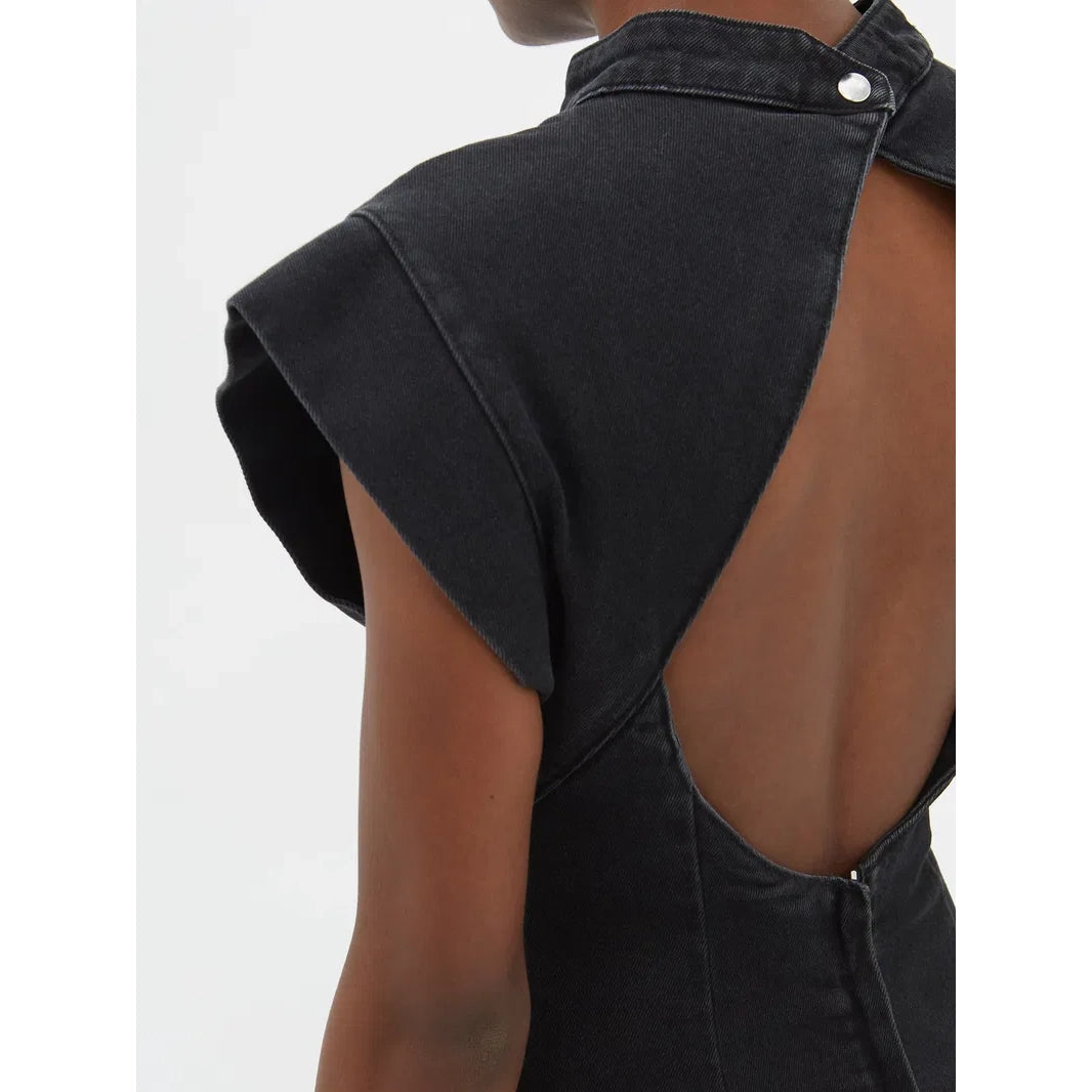 Isabel Marant "Nina" Open Back Dress in Black, size 34