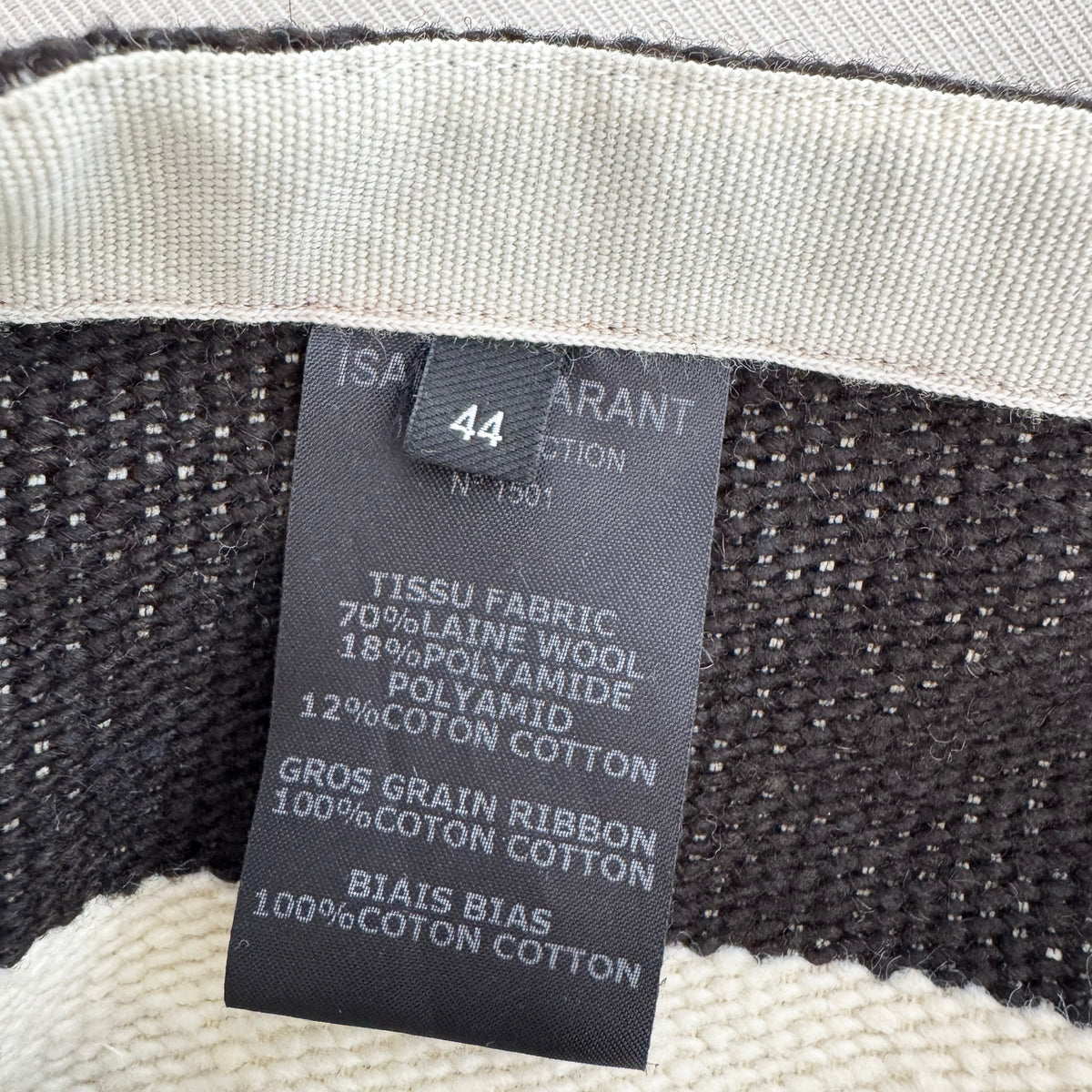 Isabel Marant "Adelaide" Striped Blanket Skirt, size 44