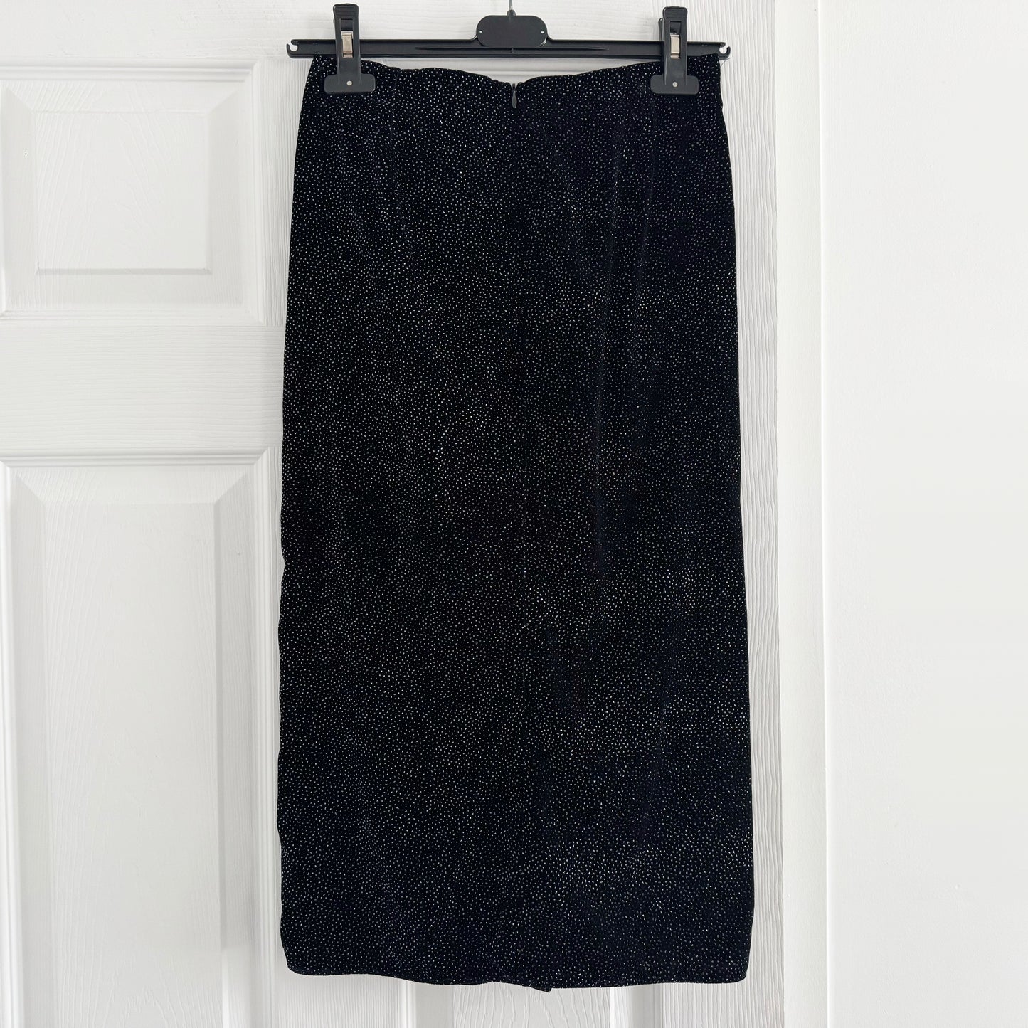 Isabel Marant Etoile "Alyssa" sparkly velvet skirt in Black, size 36 (fits like size 2)