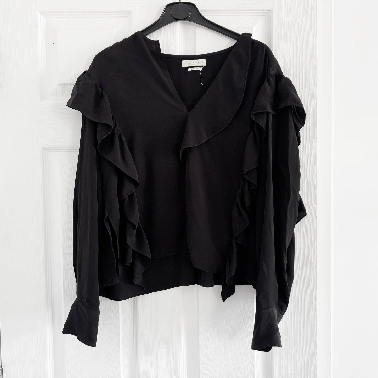 Isabel Marant Etoile "Welby" Top in Black, size 34 (size Small)