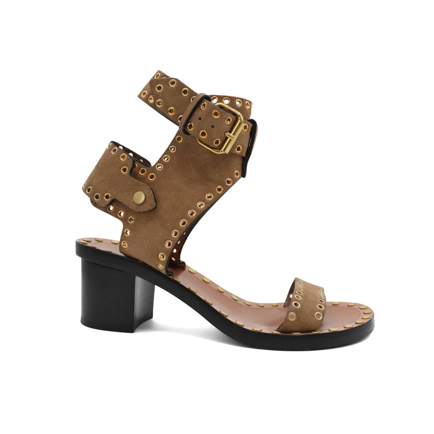Isabel Marant "Jaeryn" Suede Sandal in Brown, size 38