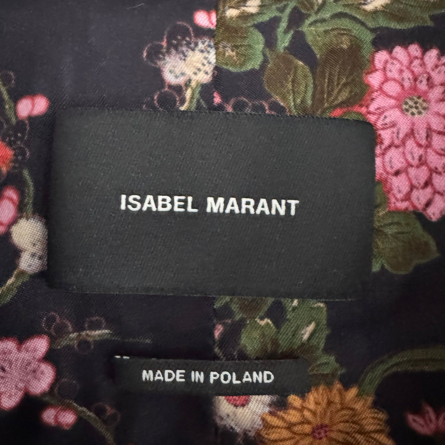 Isabel Marant Tailored One Button Coat with Printed Lining, size 40 (fits size 6 ish)