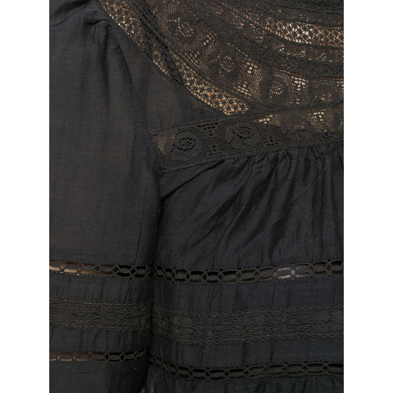 Isabel Marant Etoile "Vicky" Cotton Dress in Black,  size 40