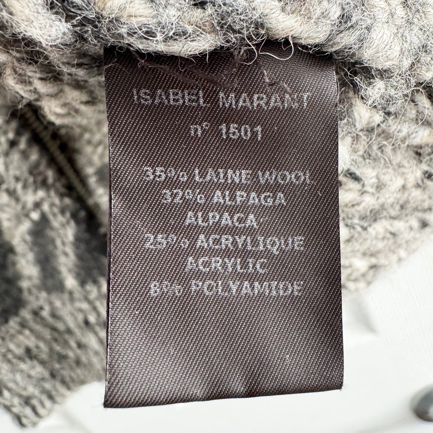 Isabel Marant Etoile Zip Front Cardigan in Grey, size 34 (fits XS)