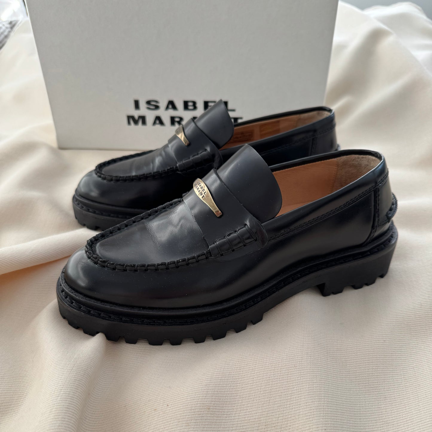 Isabel Marant "Frezza" Loafers in Black, size 37