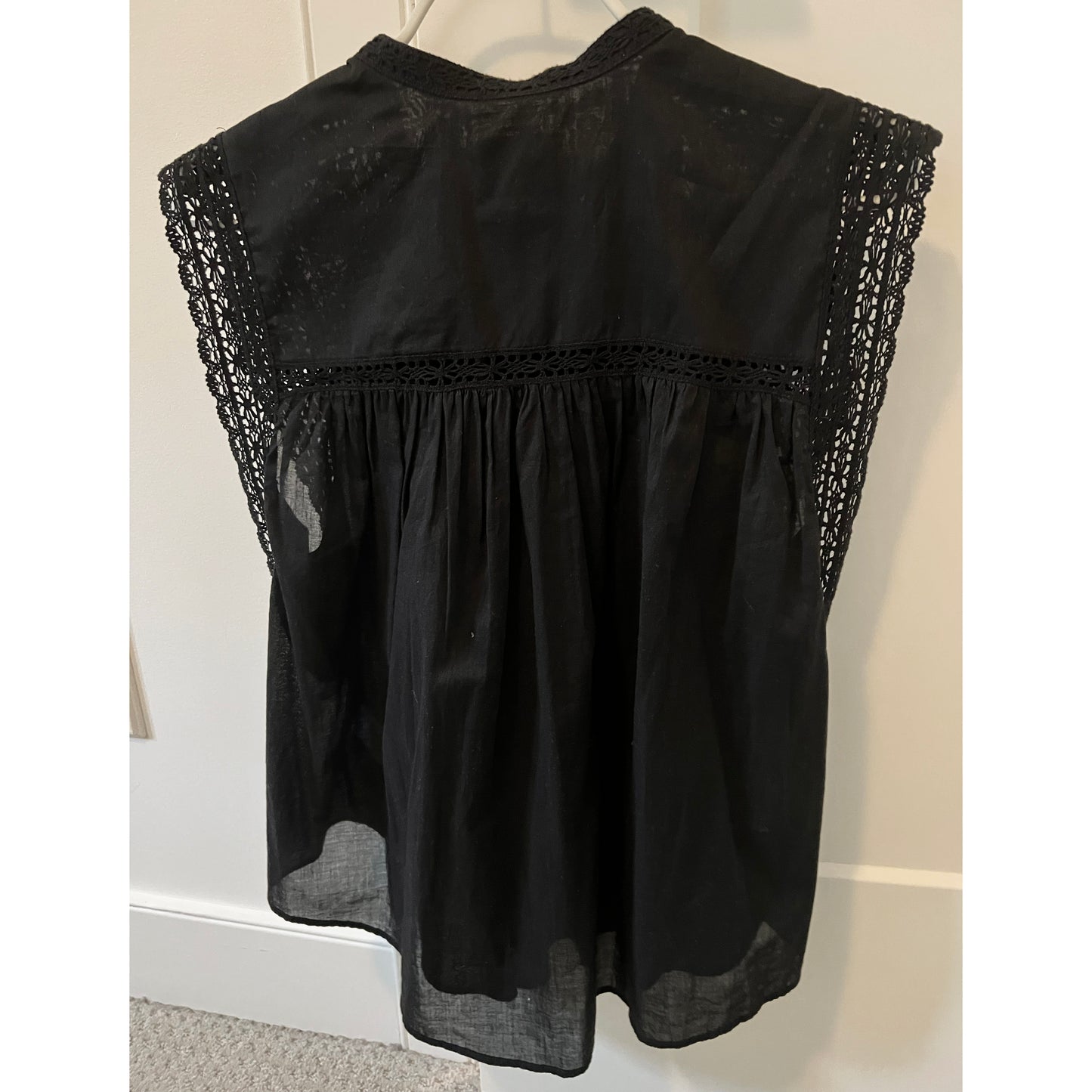 Isabel Marant Etoile "Gresia" Top in Black, size 34