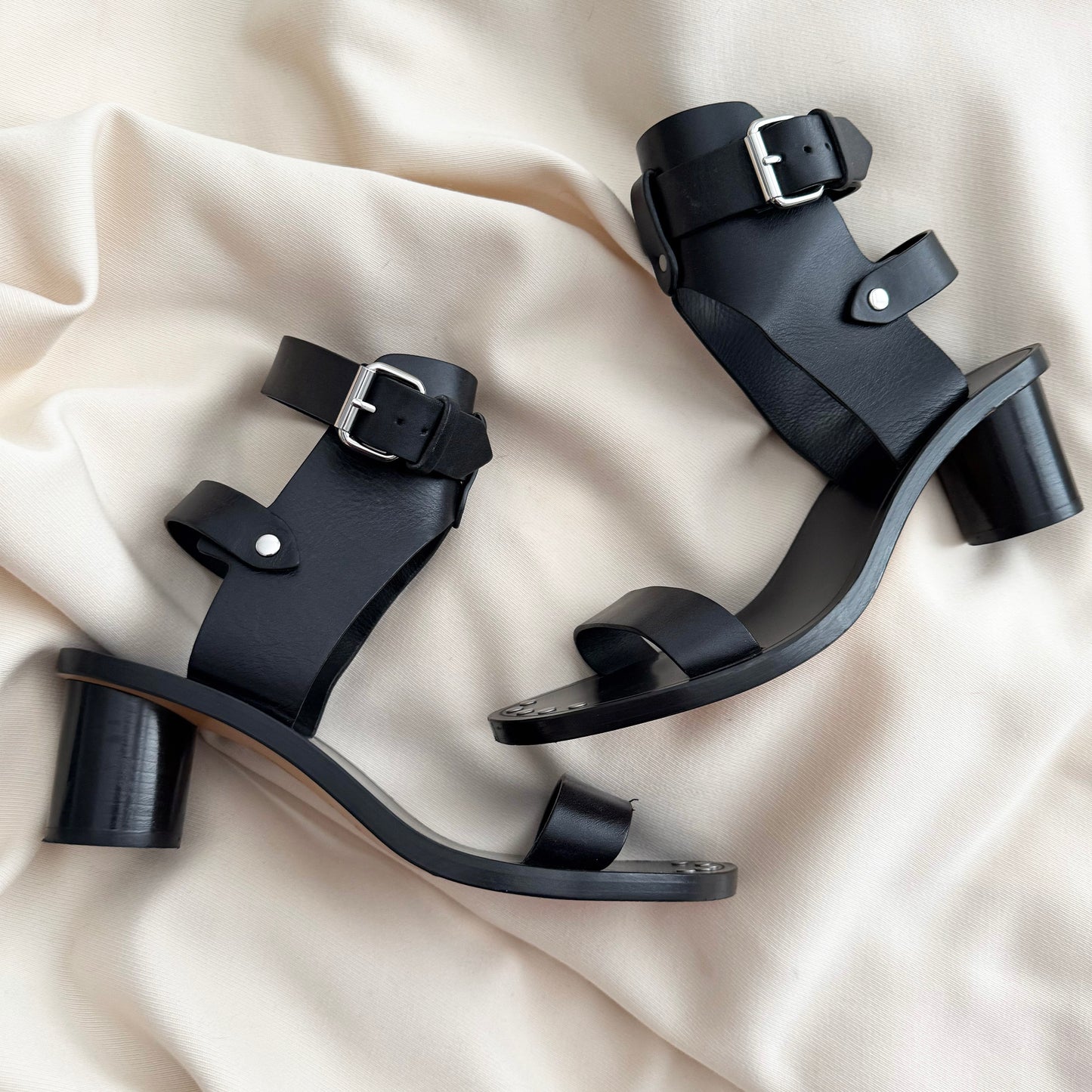 Sandale en daim Isabel Marant Jaeryn noir délavé, taille 39