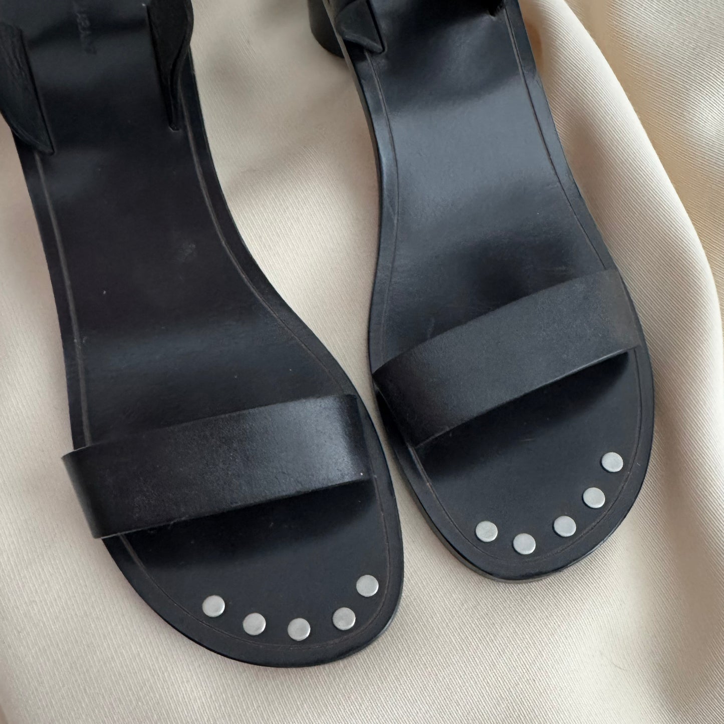 Sandale en daim Isabel Marant Jaeryn noir délavé, taille 39