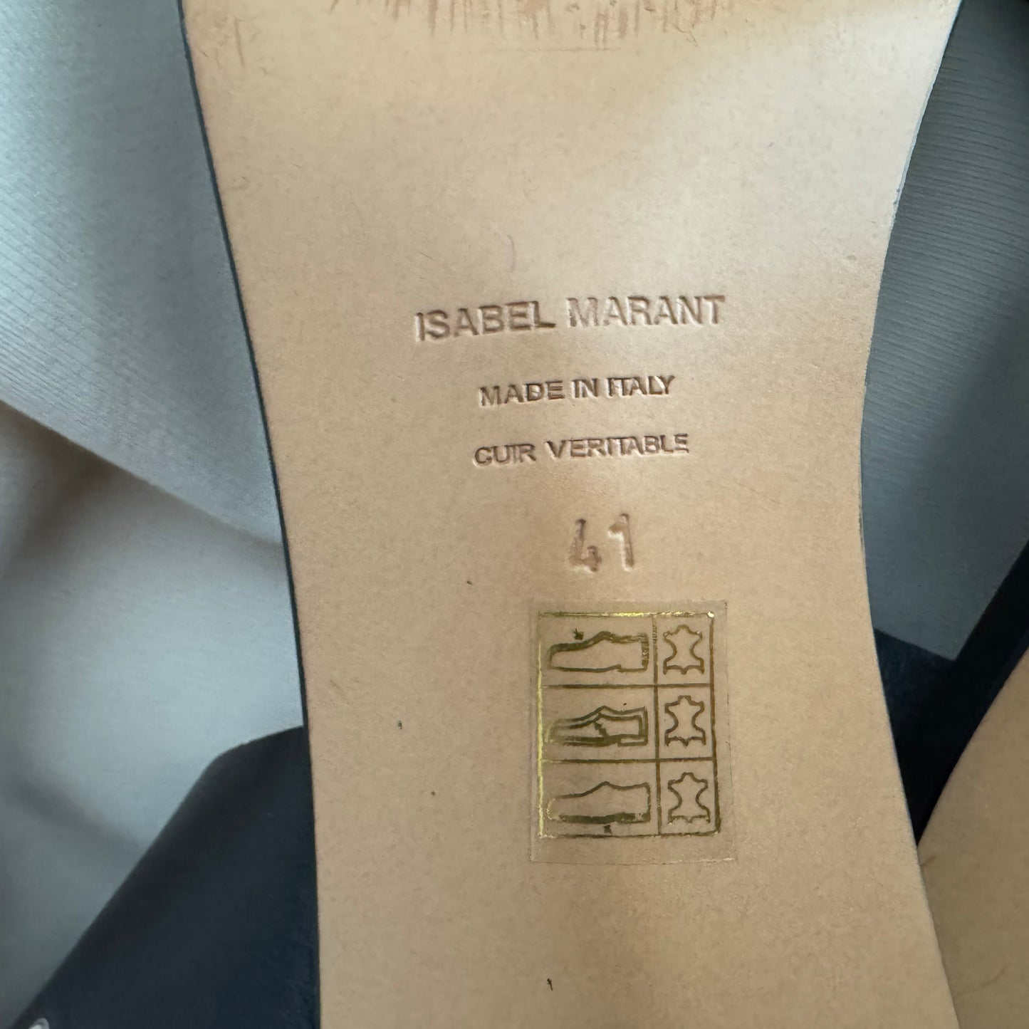 Sandale en daim Isabel Marant Jaeryn noir délavé, taille 39