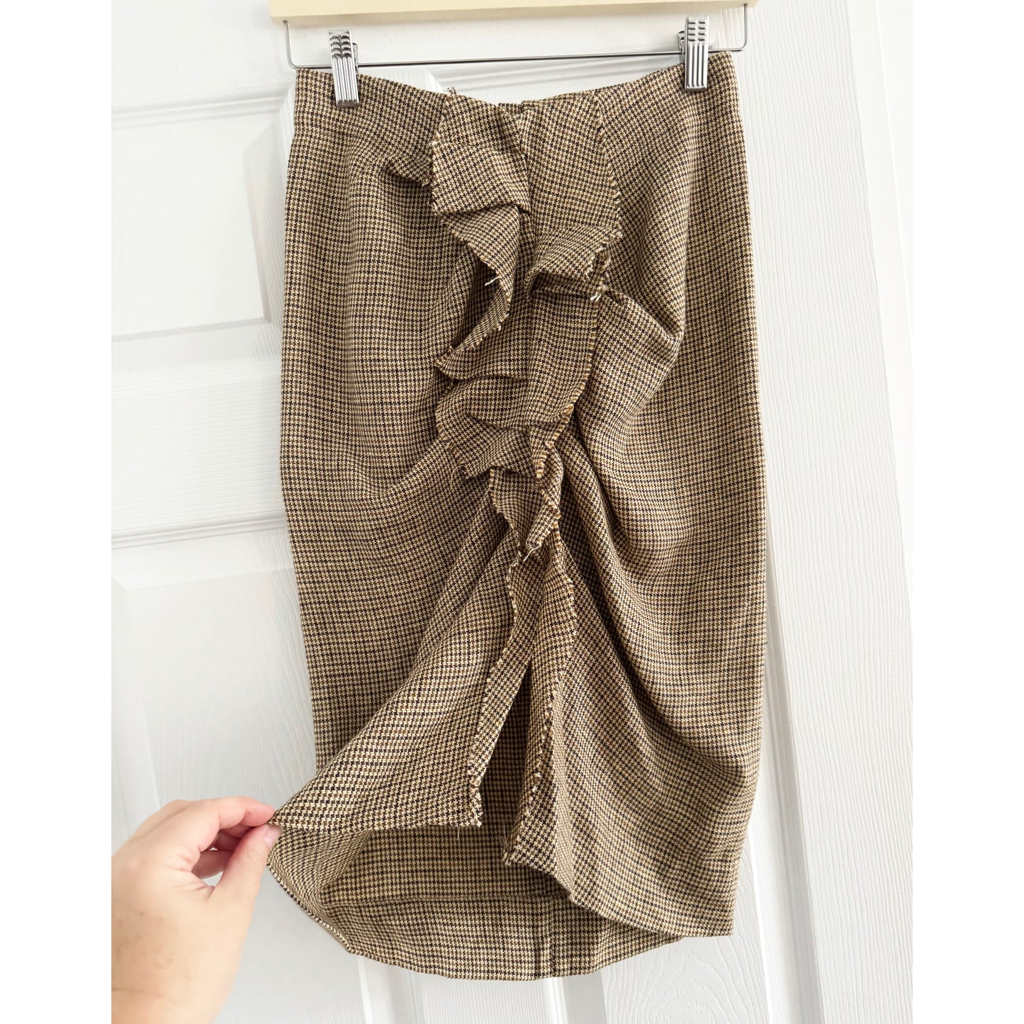 Jupe en lin à carreaux Isabel Marant Étoile "Jorja", taille 34 (US 0/2)