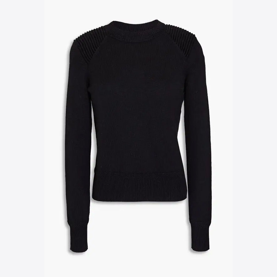 Isabel Marant Etoile "Kleeza" Cotton/Wool Sweater in Black, size 38