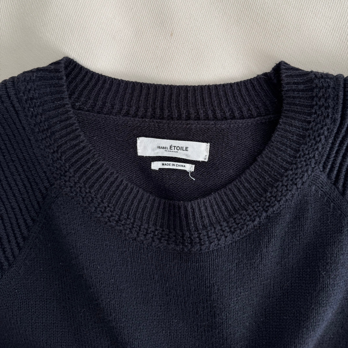 Isabel Marant Etoile "Kleeza" Cotton/Wool Sweater in Black, size 38