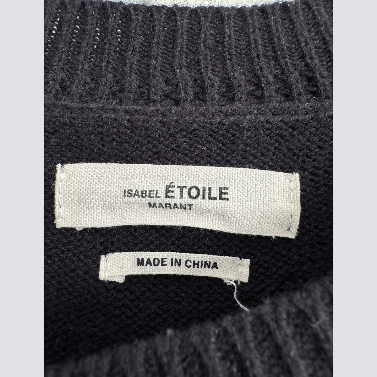 Isabel Marant Etoile "Kleeza" Cotton/Wool Sweater in Black, size 38