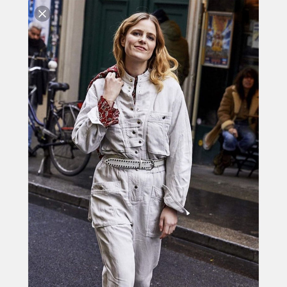 Isabel Marant Etoile "Lashay" Jumpsuit in Ecru, size 36 (fits like 2/4)