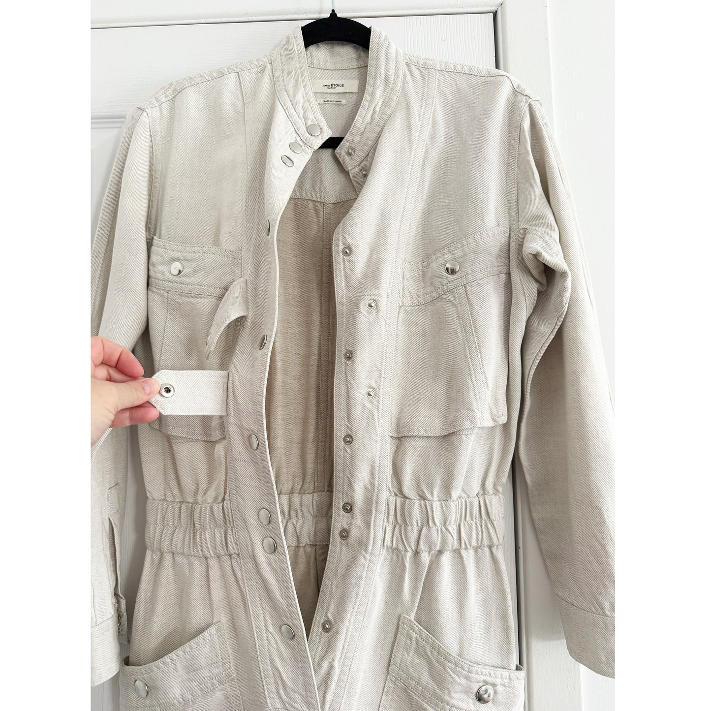 Isabel Marant Etoile "Lashay" Jumpsuit in Ecru, size 36 (fits like 2/4)