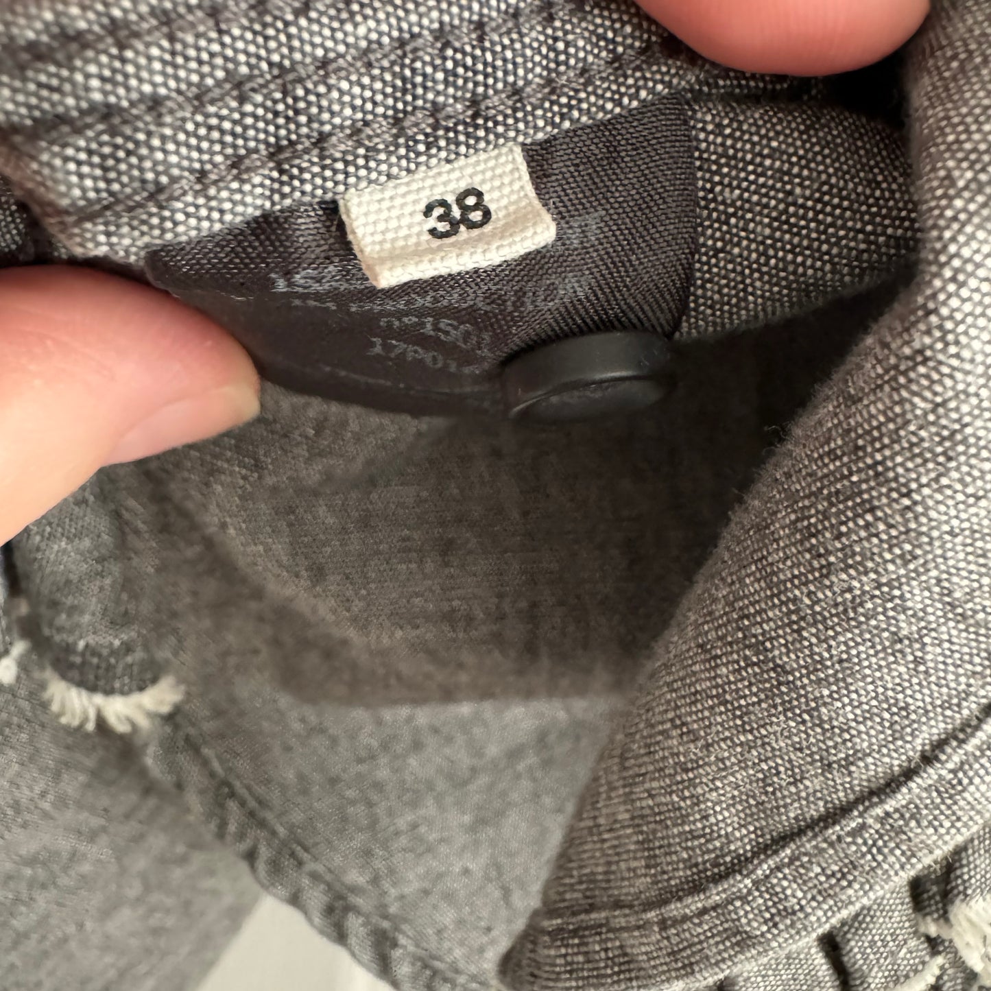 Isabel Marant Etoile "Lawendy" Chambray Shirt in Grey, size 38 (fits 2/4)