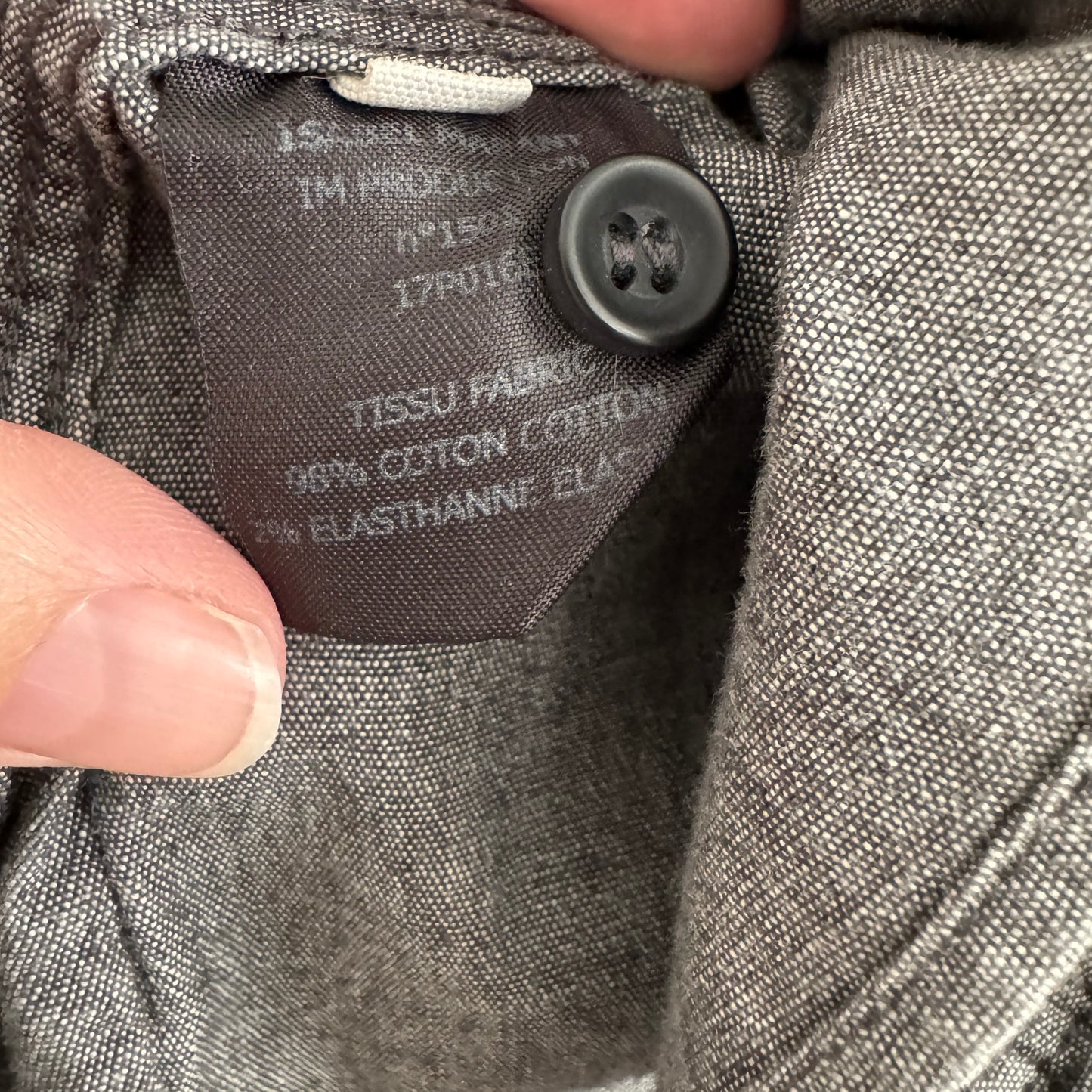Isabel Marant Etoile "Lawendy" Chambray Shirt in Grey, size 38 (fits 2/4)