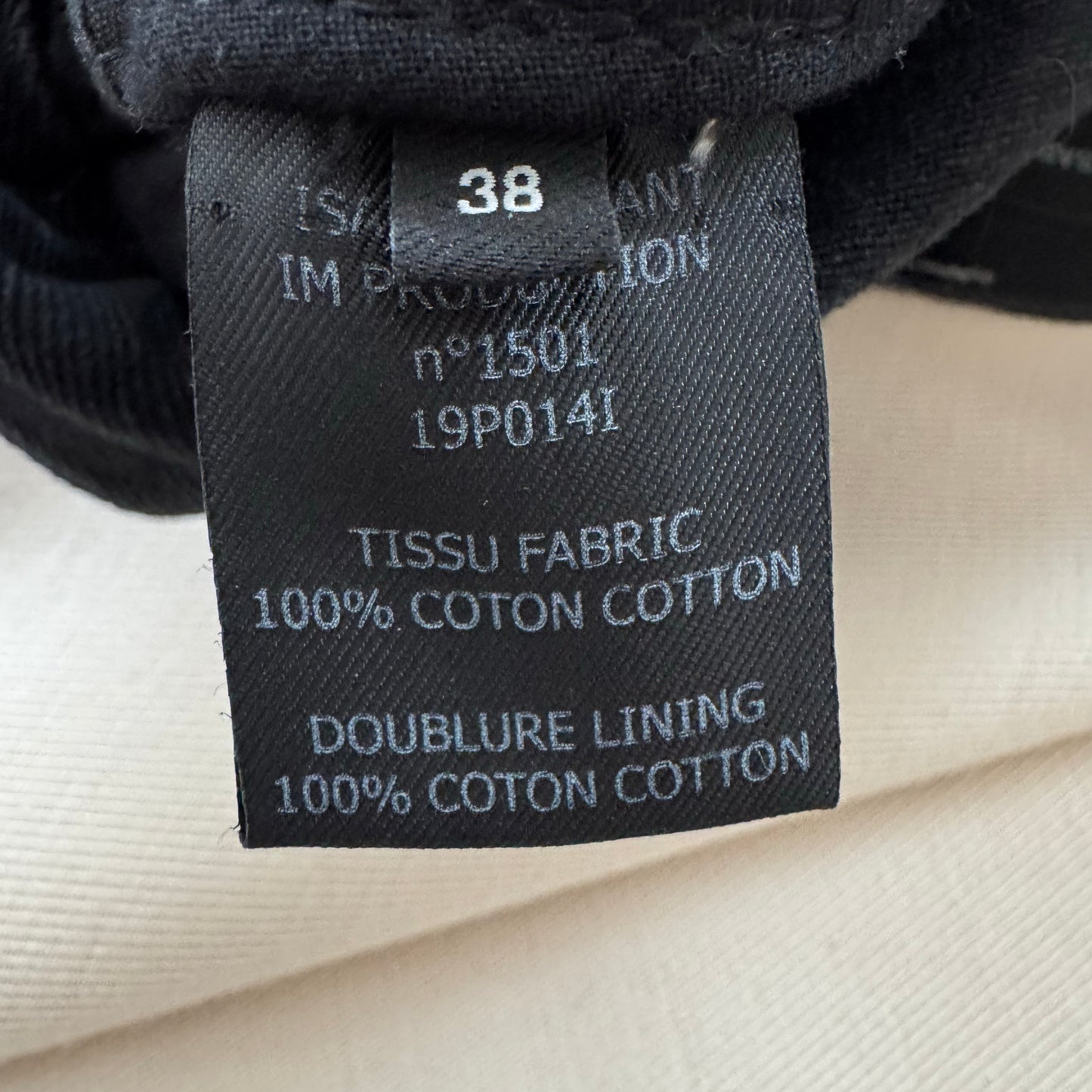 Isabel Marant "Lorine" Black denim mini skirt, size 38, or like a 2/4