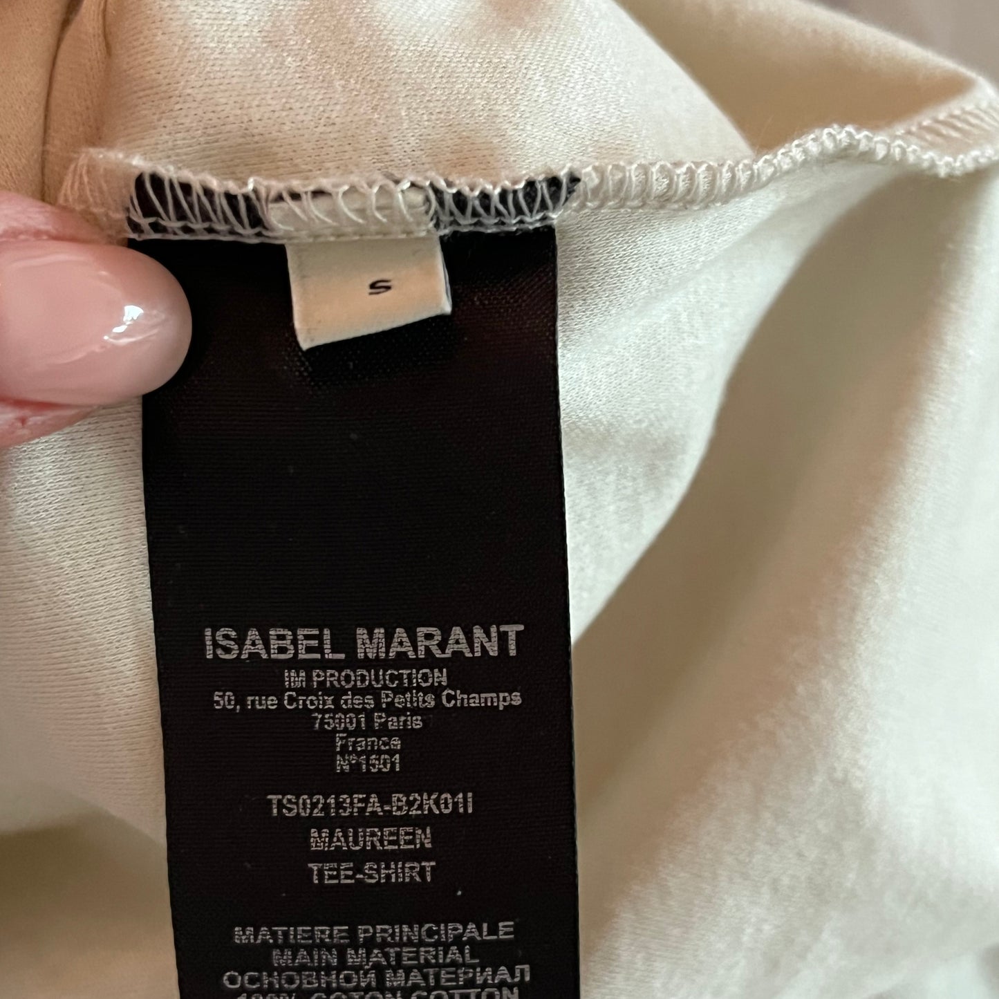 Isabel Marant "Maureen" Tank in Chalk, size Small