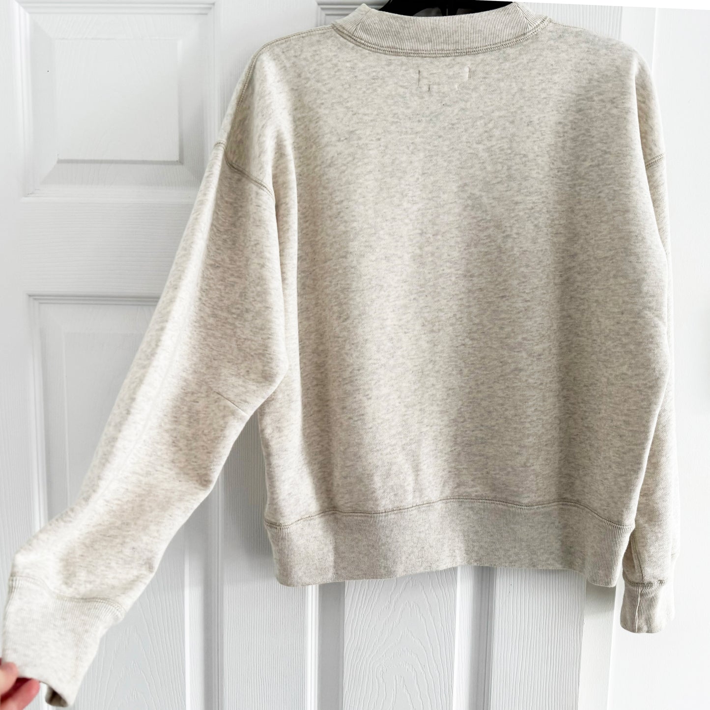 Isabel Marant Etoile "Moby" Sweatshirt in Ecru, size 36 (Size Small)