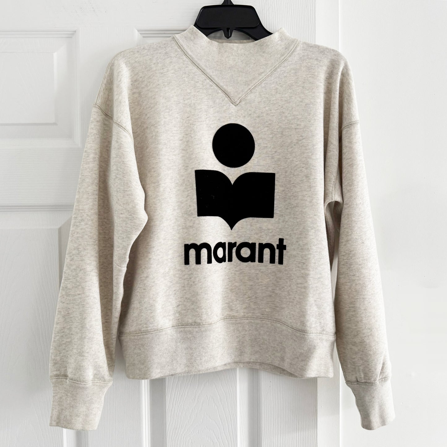 Isabel Marant Etoile "Moby" Sweatshirt in Ecru, size 36 (Size Small)