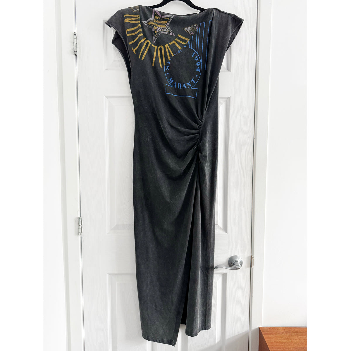 Isabel Marant "Nadela" T-Shirt Dress in Grey, size 36 (fits size small)