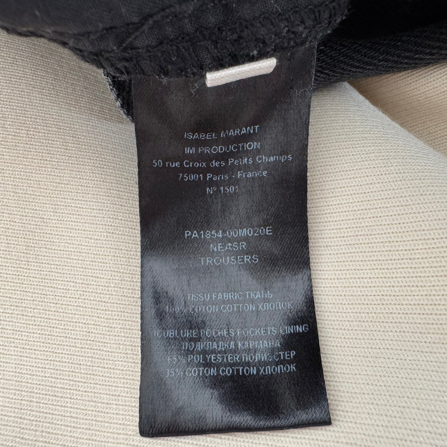 Isabel Marant Etoile "Neasr" Jeans in Black, size 36