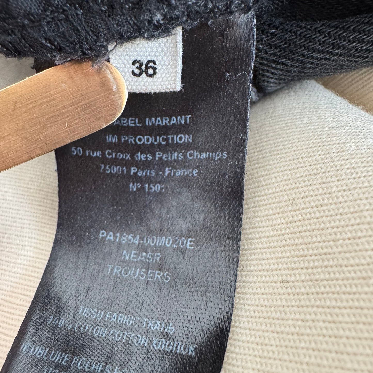 Isabel Marant Etoile "Neasr" Jeans in Black, size 36