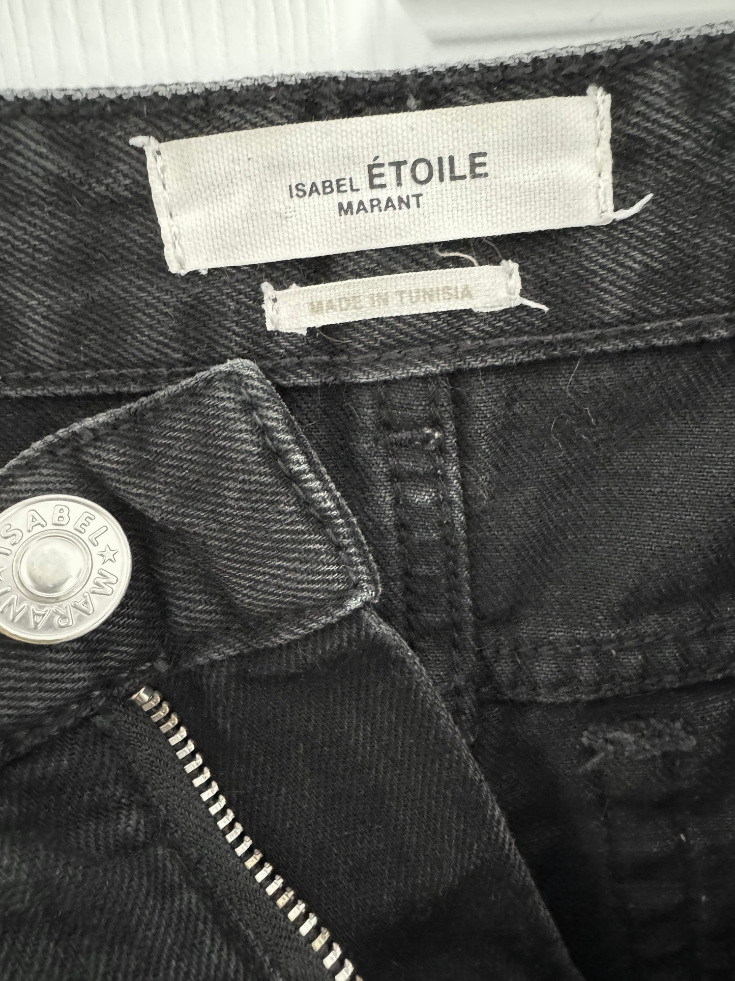 Isabel Marant Etoile "Neasr" Jeans in Black, size 36