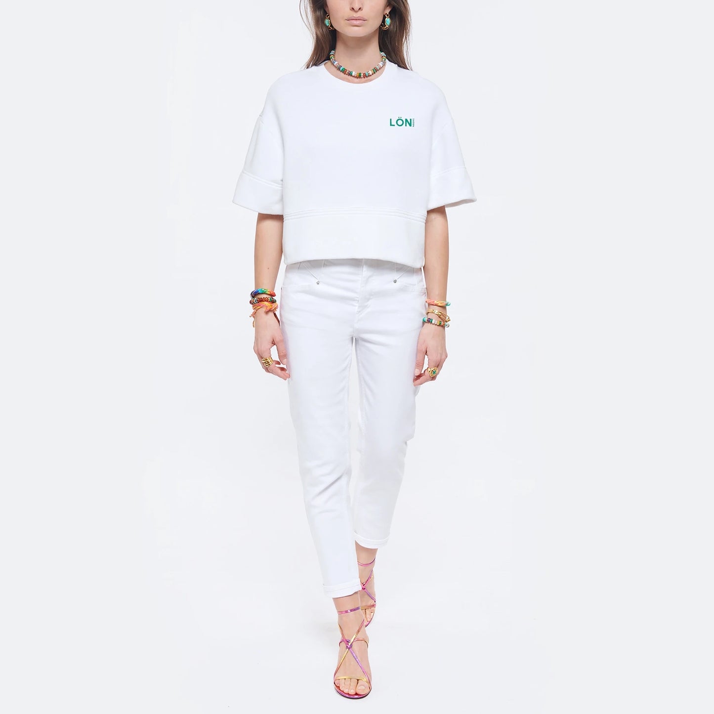 Isabel Marant "Niliane" Jeans in White, size 36
