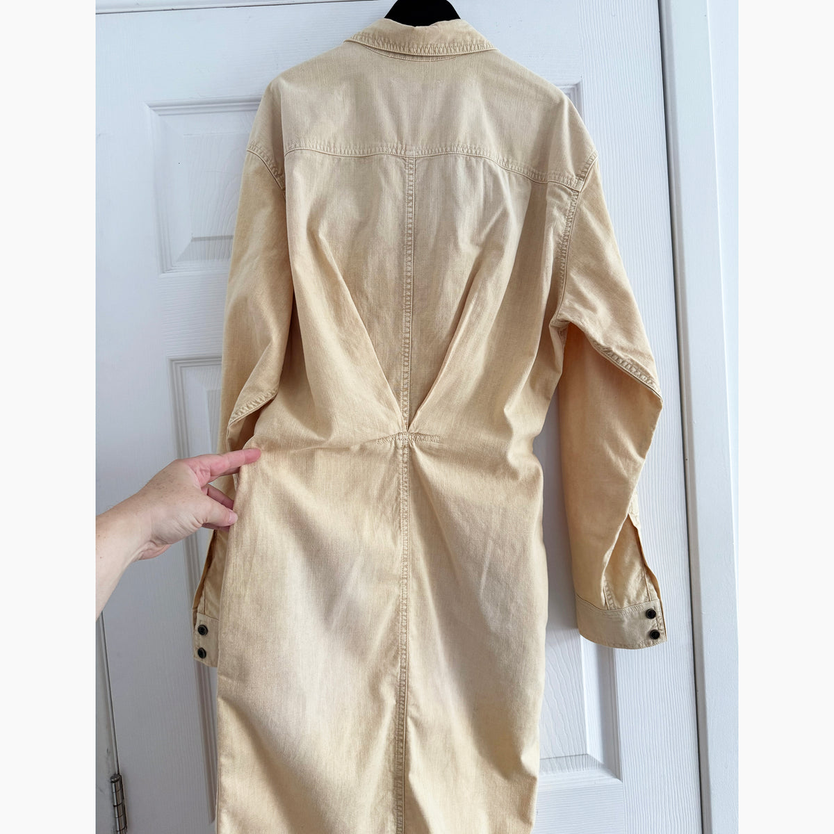 Isabel Marant Etoile "Nolwen" Denim Dress in Beige, size 36 (fits US 2/4)
