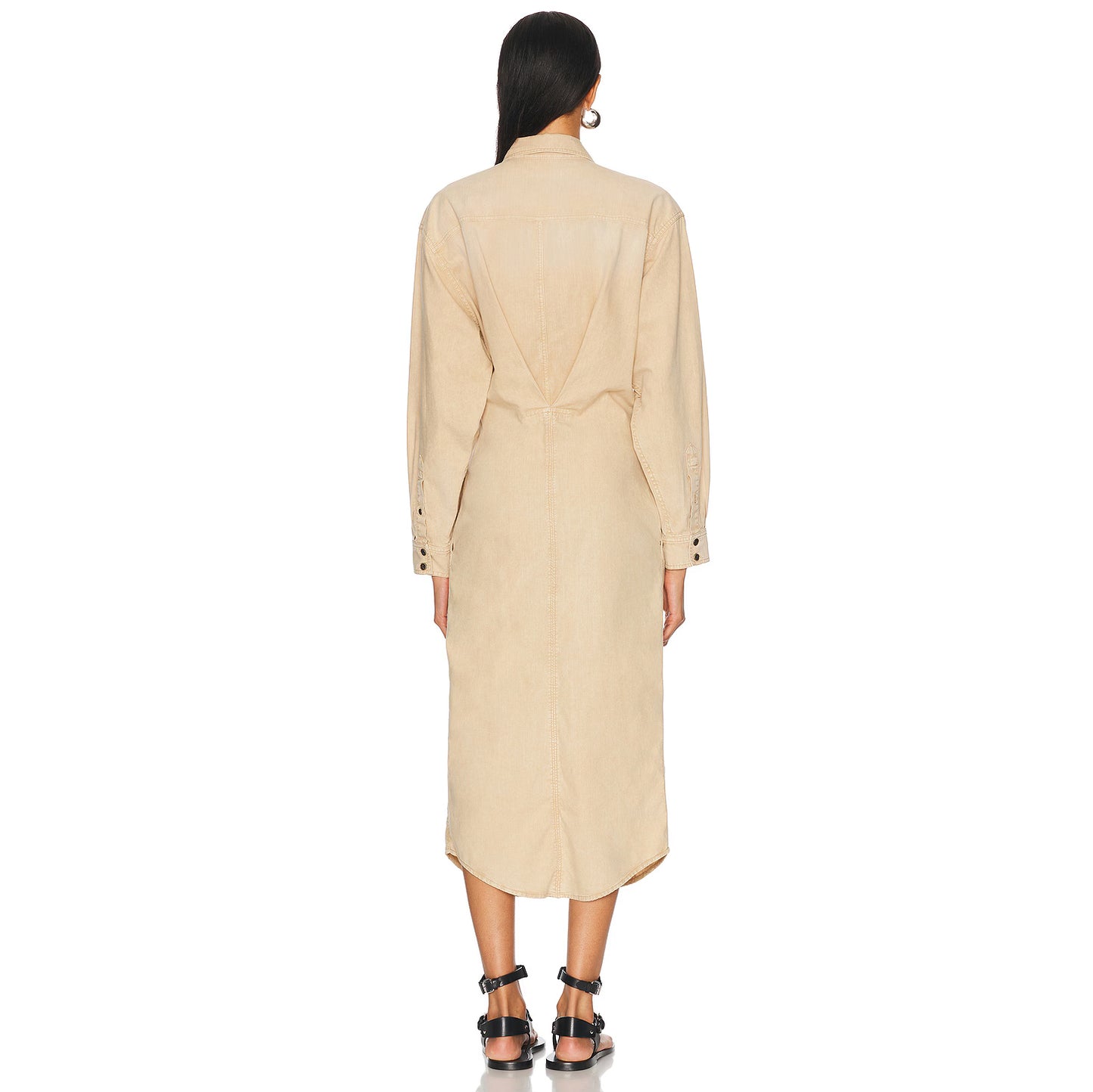 Isabel Marant Etoile "Nolwen" Denim Dress in Beige, size 36