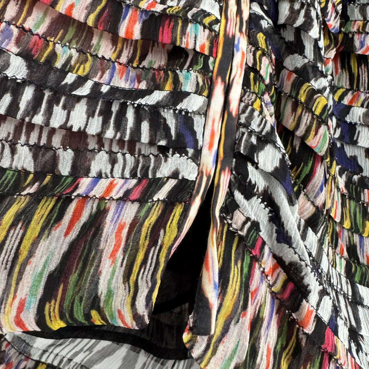 Isabel Marant "Piero" Printed Silk Mini Skirt, size 36