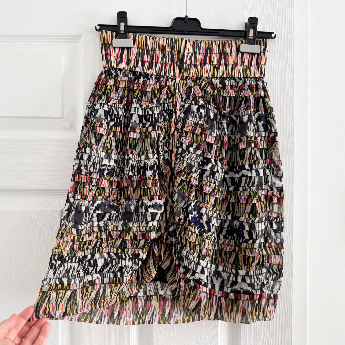 Isabel Marant "Piero" Printed Silk Mini Skirt, size 36