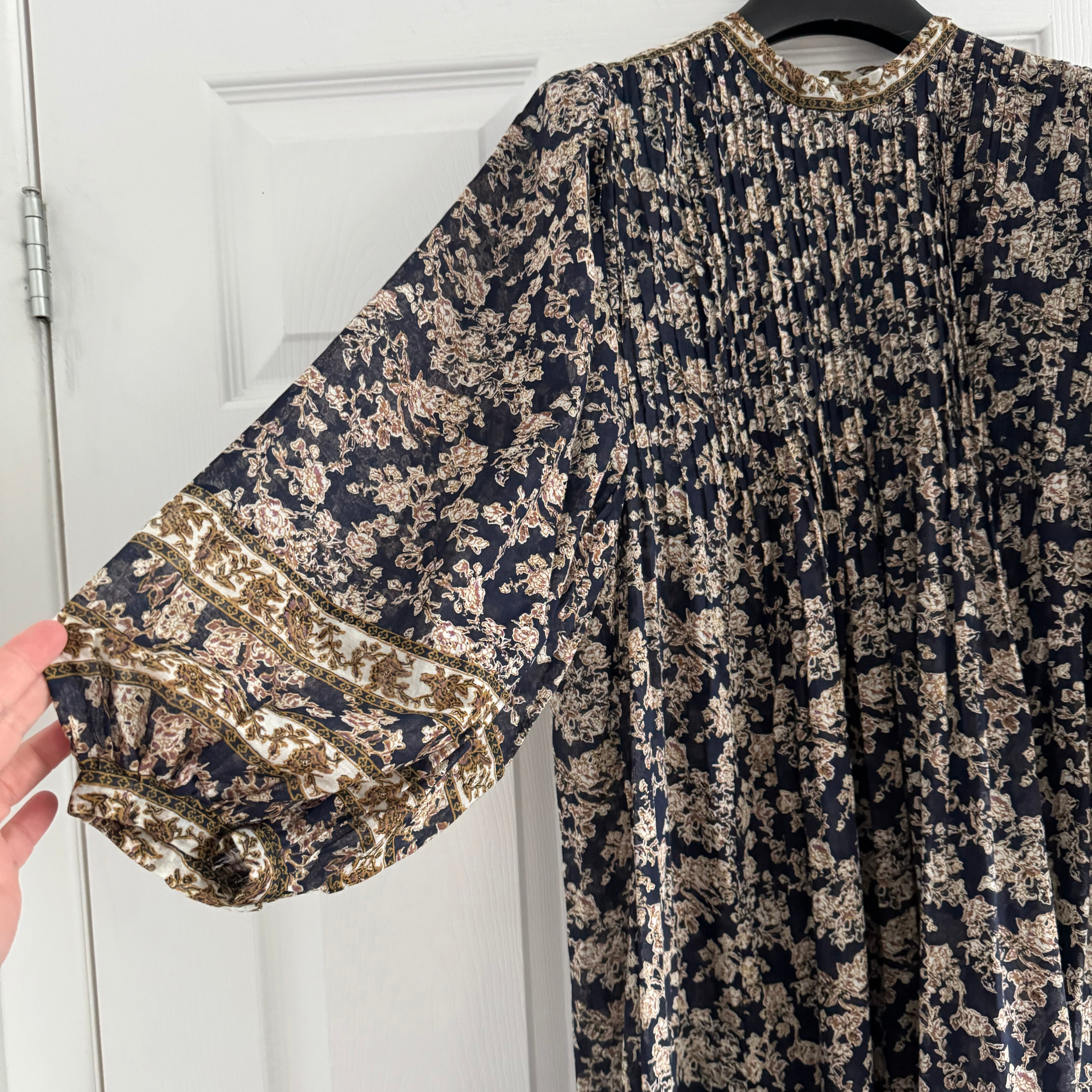 Isabel Marant Etoile Vanille Dress in Navy, Size 34 (fits XS/S