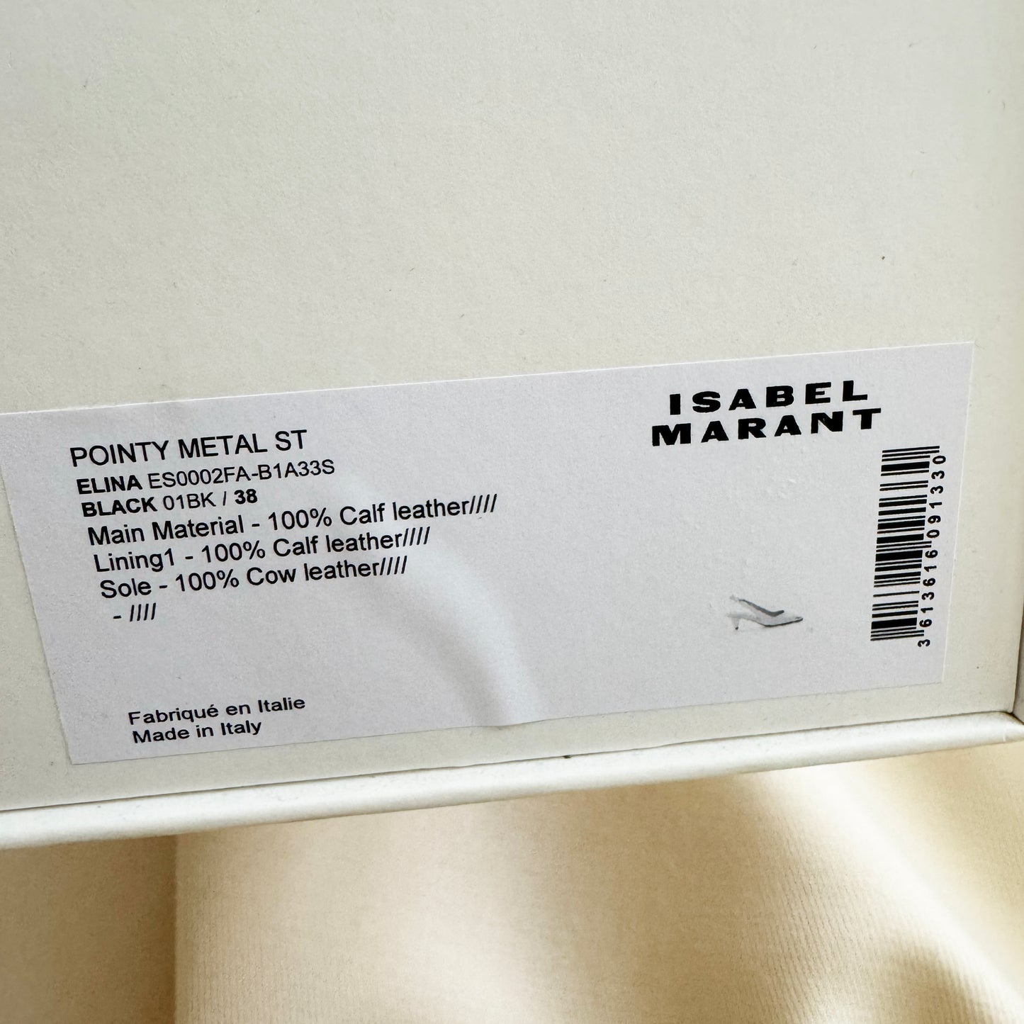 Isabel Marant "Elina" Pumps in Black, size 38
