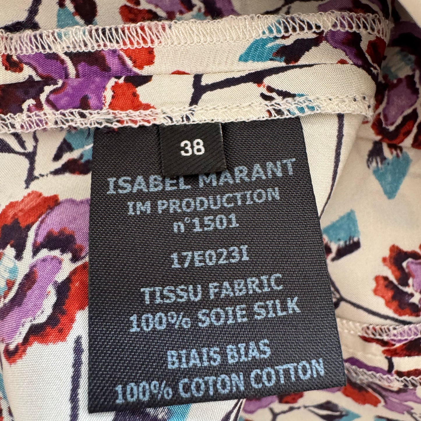 Isabel Marant "Rachel" Asymetrical Printed Skirt, size 38 (fits size 2 ish) ** AS IS **